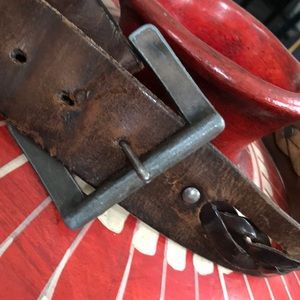 Vintage leather belt 1970’s authentic leather.